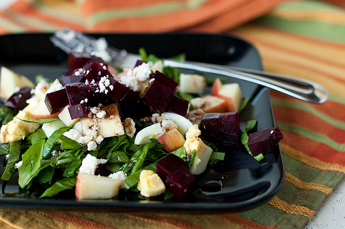 Roasted Beet Salad with Goat Cheese